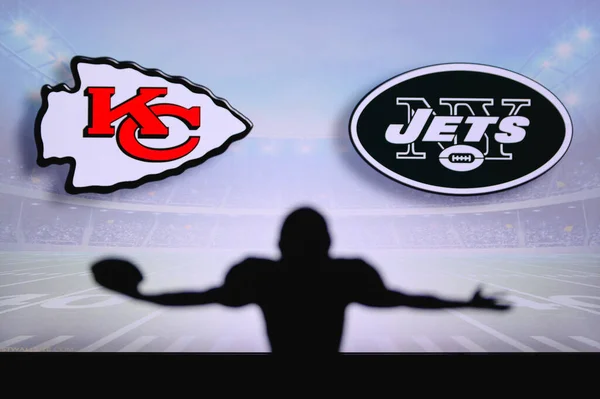 Kansas City Chiefs New York Jets Juego Nfl Partido Liga — Foto de Stock