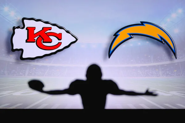 Kansas City Chiefs Los Angeles Chargers Nfl Wedstrijd American Football — Stockfoto