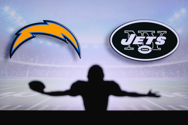 Los Angeles Chargers New York Jets Nfl Game Match American — Photo