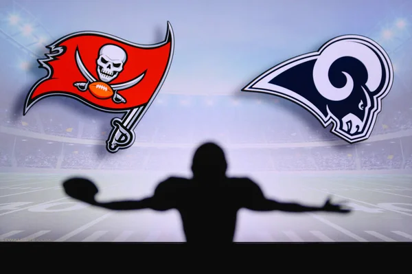 Tampa Bay Buccaneers Kontra Los Angeles Rams Gra Nfl Mecz — Zdjęcie stockowe