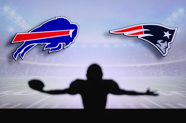 Buffalo Bills New England Patriots Nfl Game Match American Football — Photo