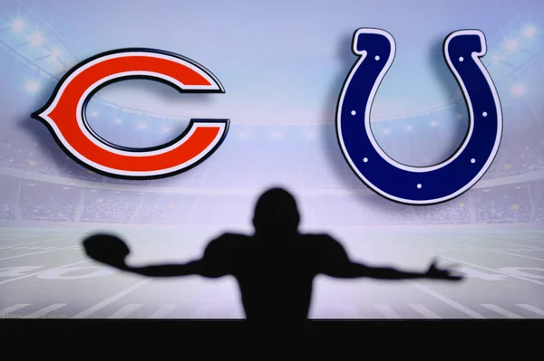 Chicago Bears Indianapolis Colts Jogo Nfl Jogo Liga Americana Futebol — Fotografia de Stock