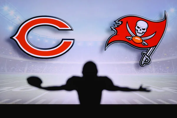 Chicago Bears Tampa Bay Buccaneers Inglês Jogo Nfl Jogo Liga — Fotografia de Stock