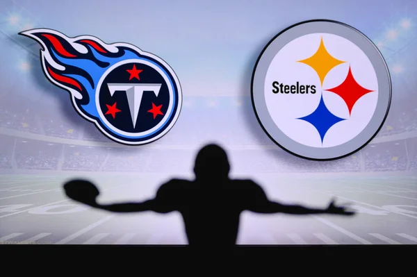 Tennessee Titans Pittsburgh Steelers Nfl Game American Football League Match — Stock Photo, Image