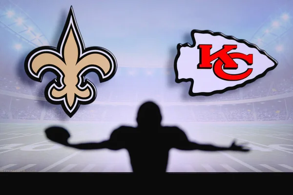 New Orleans Saints Kansas City Chiefs Inglês Jogo Nfl Jogo — Fotografia de Stock