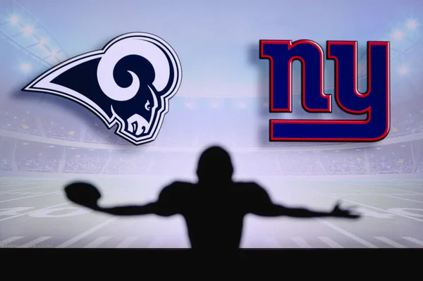 Los Angeles Rams Gegen New York Giants Nfl Spiel American — Stockfoto