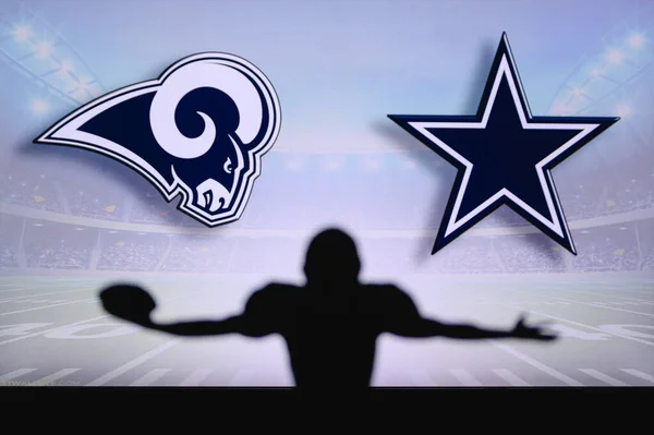 Los Angeles Rams Contro Dallas Cowboys Nfl Game Partita Della — Foto Stock