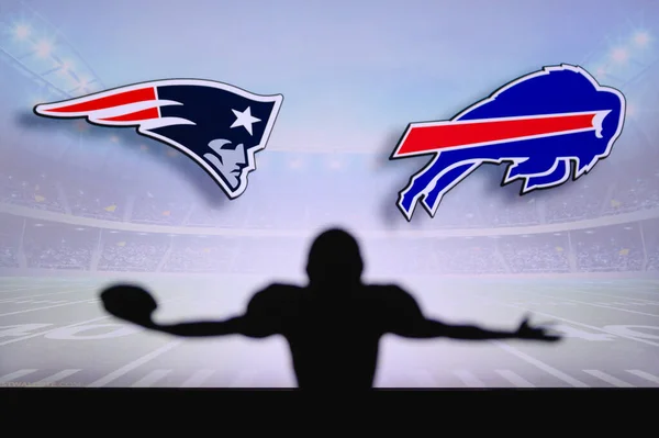 New England Patriots Buffalo Bills Nfl Game Match American Football — Photo