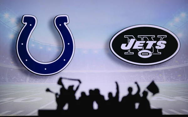 Indianapolis Colts Mot New York Jets Fans Stöd Nfl Game — Stockfoto