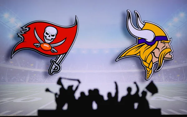 Tampa Bay Buccaneers Mot Minnesota Vikings Fans Stöd Nfl Game — Stockfoto