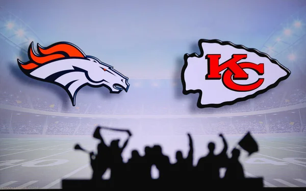 Denver Broncos Contre Kansas City Chiefs Soutien Des Fans Sur — Photo