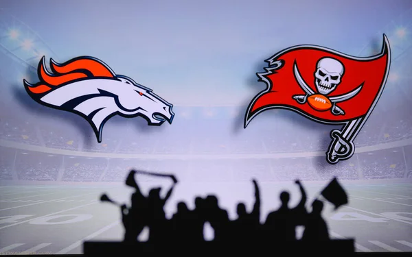 Denver Broncos Contre Tampa Bay Buccaneers Soutien Des Fans Sur — Photo