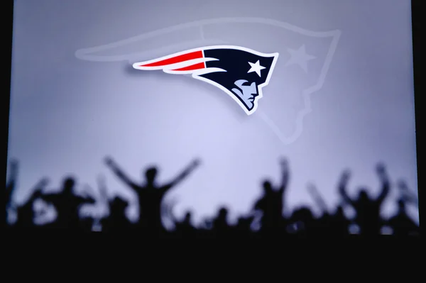 New England Patriots Die Fans Unterstützen Das Profiteam Der American — Stockfoto
