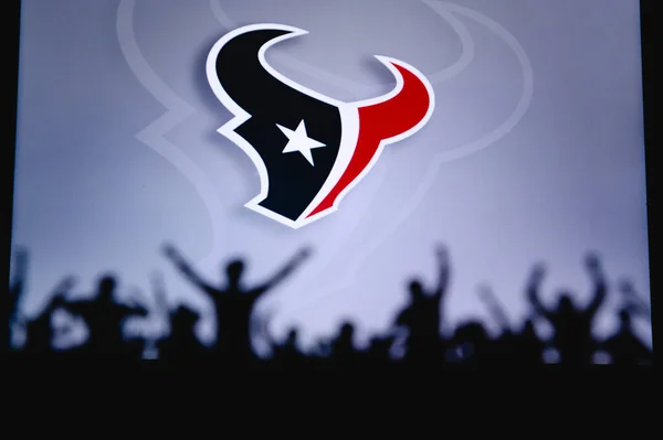 Houston Texans Fans Stöder Professionella Laget American National Foorball League — Stockfoto