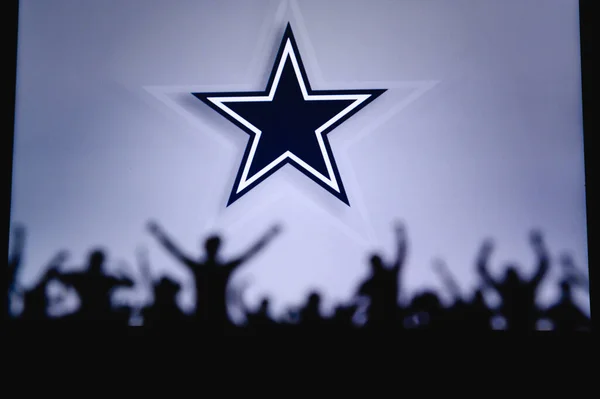 Dallas Cowboys Fanoušci Podporují Profesionální Tým Americké Národní Fotbalové Ligy — Stock fotografie