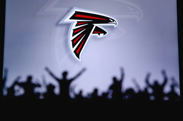 Les Falcons Atlanta Les Fans Soutiennent Équipe Professionnelle American National — Photo