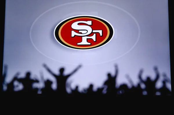 San Francisco 49Ers Fans Support Professional Team American National Foorball — Stock Photo, Image