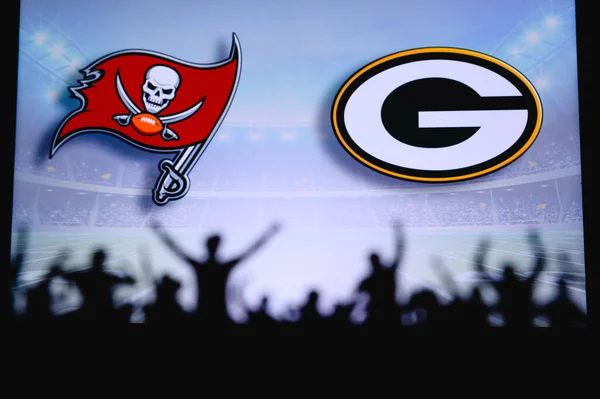 Tampa Bay Buccaneers Green Bay Packers Fans Support Nfl Game — Stock Photo, Image