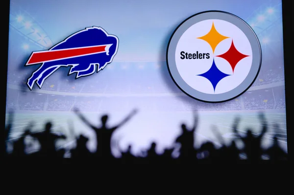 Buffalo Bills Contro Pittsburgh Steelers Supporto Dei Tifosi Nella Partita — Foto Stock