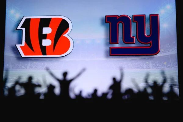 Cincinnati Bengals New York Giants Soutien Des Fans Sur Jeu — Photo