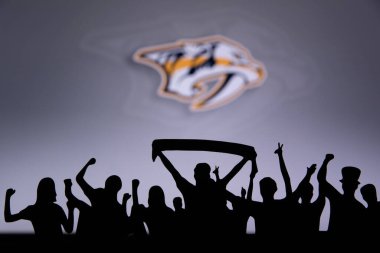 TORONTO, Kanada, 17. Nashville Yırtıcıları NHL hokey takımını kutluyor ve destekliyor..