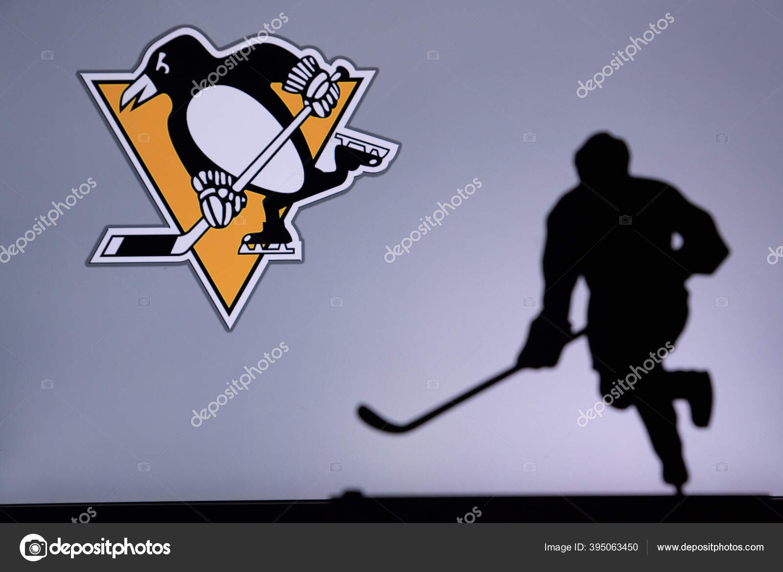Toronto Canadá Julio Pittsburgh Penguins Concept Photo Silueta Jugador