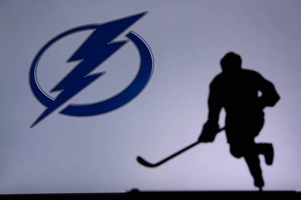 Toronto Canada July Tampa Bay Lightning Concept Photo Silhouette Profesiional — Stock Photo, Image