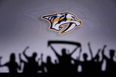 NHL Hokey Kulübü taraftarları NHL hokey takımını kutluyor ve destekliyor.