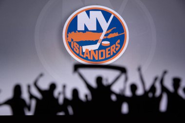 NHL Hokey Kulübü taraftarları NHL hokey takımını kutluyor ve destekliyor.