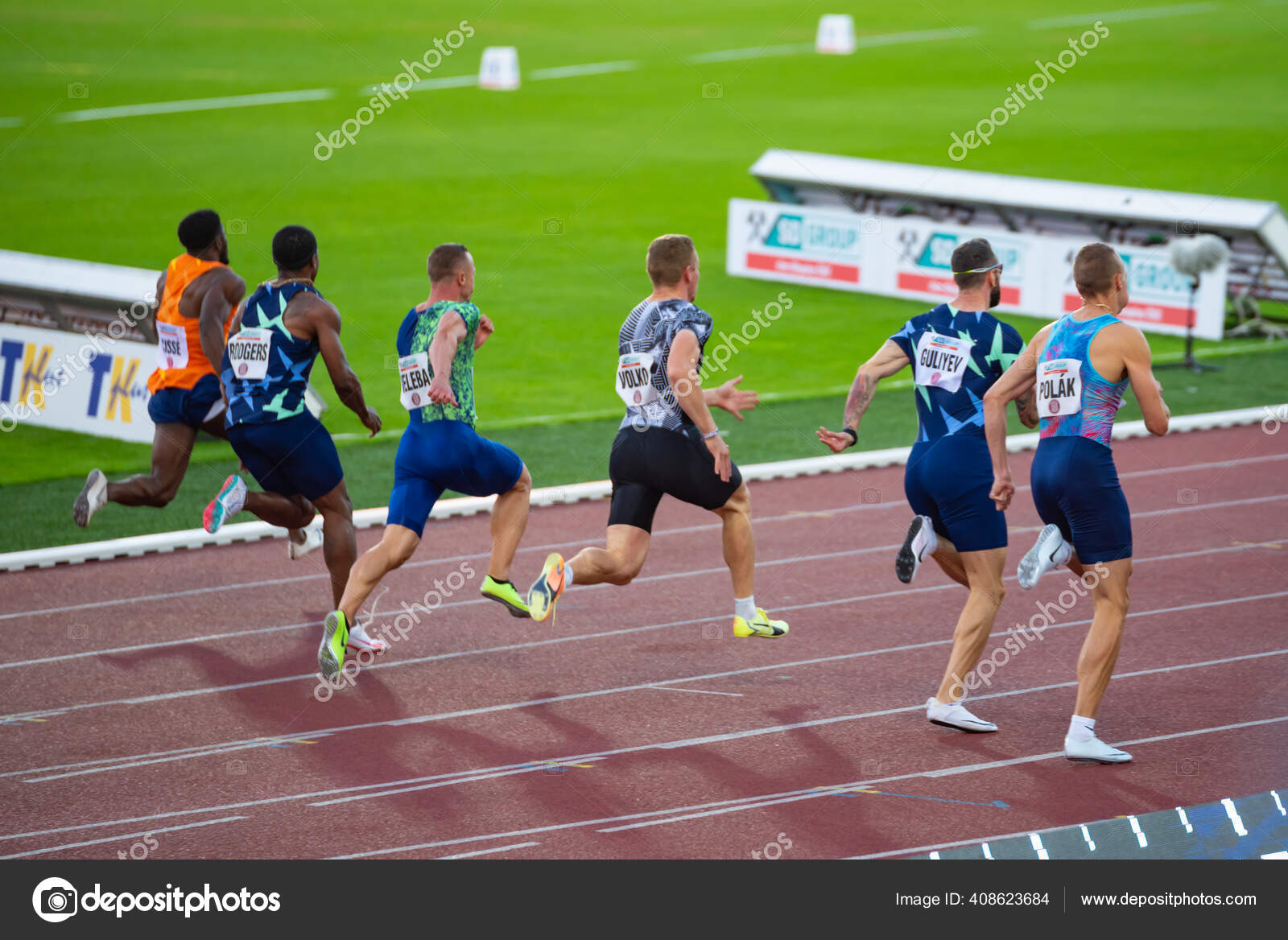 Ostrava República Checa Setembro 2020 Corrida Sprinters Corrida