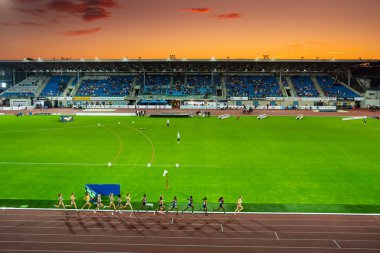 OSTRAVA, CZECH Cumhuriyet, EYLÜL. - Sekiz. 2020: Profesyonel uzun mesafe atletizm bayan yarışı.