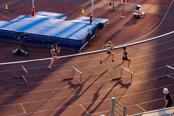 Ostrava República Checa Septiembre 2020 Carrera Profesional Atletismo Pista Campo —  Fotos de Stock