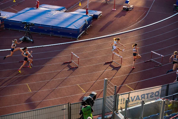 Ostrava República Checa Septiembre 2020 Carrera Profesional Atletismo Pista Campo —  Fotos de Stock