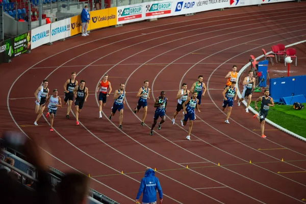 Ostrava República Checa Septiembre 2020 Track Field Race Atletas Profesionales — Foto de Stock