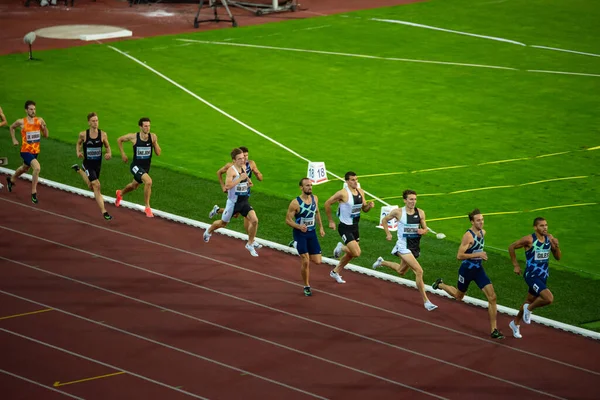 Ostrava República Checa Septiembre 2020 Track Field Race Atletas Profesionales —  Fotos de Stock