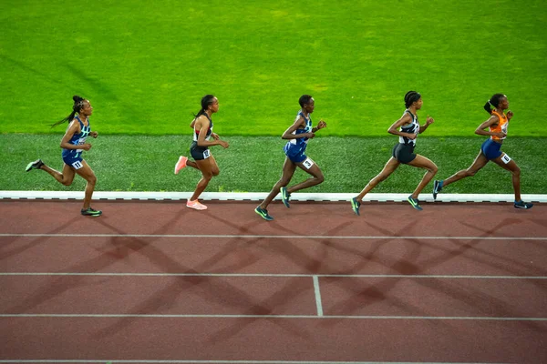 Ostrava Tjeckien September 2020 Professionell Långdistans Spår Och Friidrott Kvinnlig — Stockfoto