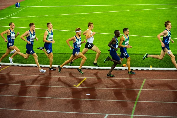 Ostrava Tsjechië September 2020 Professional Track Field Race Atleet Atletiekbaan — Stockfoto