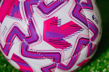 VIENNA, AUSTRIA, MAY 26, 2025: Close Up of the Official Puma Match Ball for the Premier League 2025/2026 Season