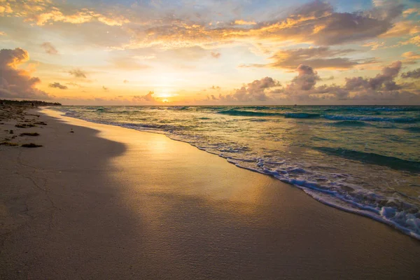 Sun Rising Horizon Caribbean Sea — Stock Photo, Image