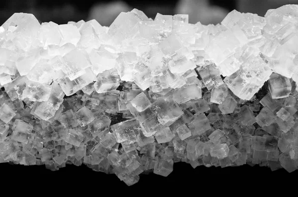 Wieliczka, salt mine natural salt crystals formed on wood. — Stock Photo, Image