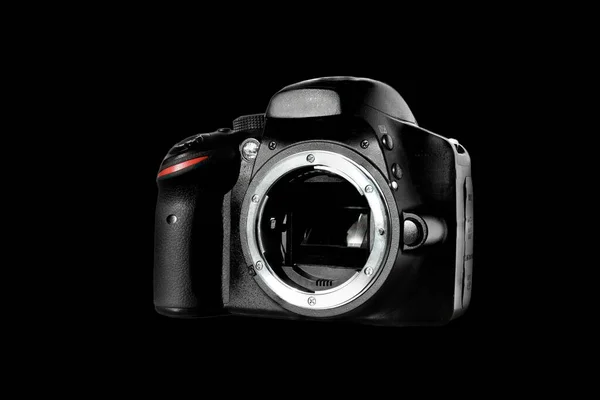 Câmera Digital Profissional Sem Lente Conectada Câmera Com Montagem Lente — Fotografia de Stock