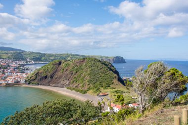 Azores takımadalarında yürüyün. Faial Adası 'nın keşfi, Azores. Portekiz, Horta
