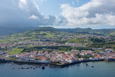 Azores takımadalarında yürüyün. Faial Adası 'nın keşfi, Azores. Portekiz, Horta