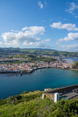 Azores takımadalarında yürüyün. Faial Adası 'nın keşfi, Azores. Portekiz, Horta