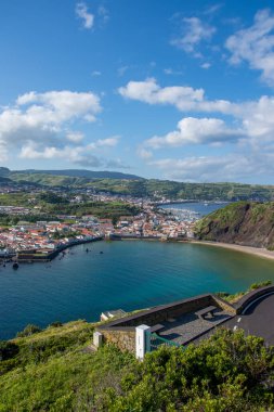 Azores takımadalarında yürüyün. Faial Adası 'nın keşfi, Azores. Portekiz, Horta