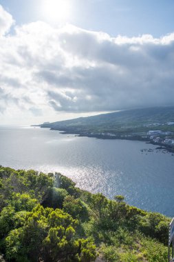 Azores takımadalarında yürüyün. Faial Adası 'nın keşfi, Azores. Portekiz, Horta