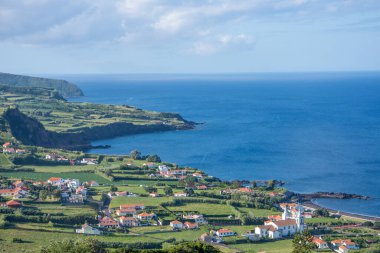 Azores takımadalarında yürüyün. Faial Adası 'nın keşfi, Azores. Portekiz, Horta
