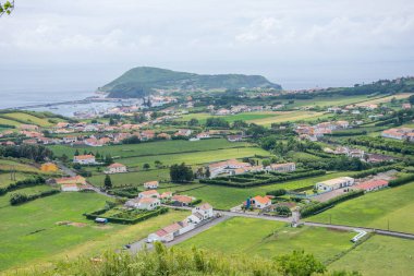 Azores takımadalarında yürüyün. Faial Adası 'nın keşfi, Azores. Portekiz, Horta