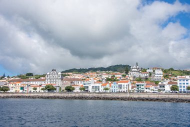 Azores takımadalarında yürüyün. Faial Adası 'nın keşfi, Azores. Portekiz, Horta