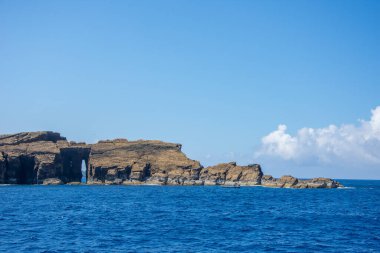 Azores takımadalarında yürüyün. Faial Adası 'nın keşfi, Azores. Portekiz, Horta